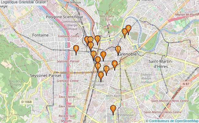 plan Logistique Grenoble Associations logistique Grenoble : 22 associations