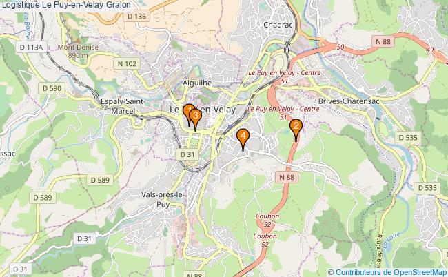 plan Logistique Le Puy-en-Velay Associations logistique Le Puy-en-Velay : 3 associations