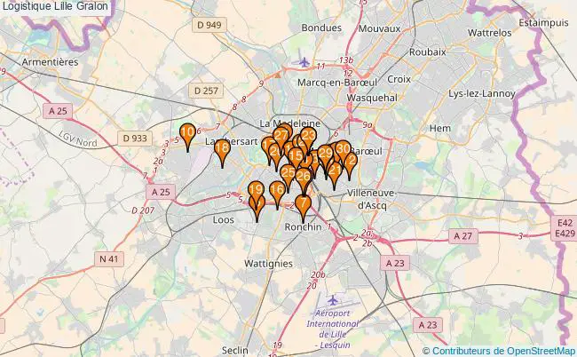 plan Logistique Lille Associations logistique Lille : 38 associations
