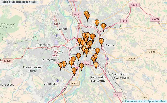 plan Logistique Toulouse Associations logistique Toulouse : 87 associations