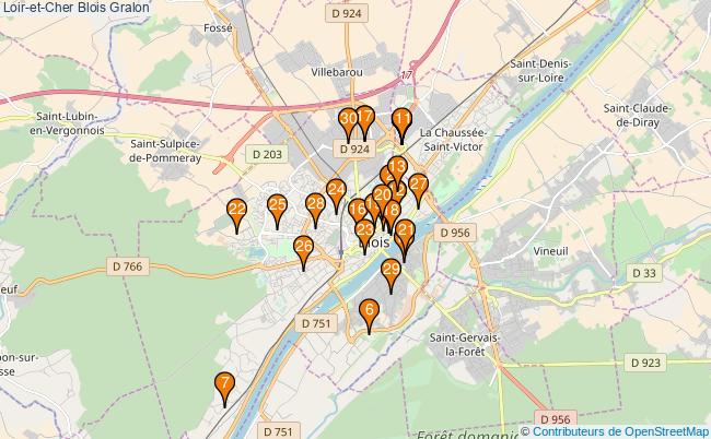 plan Loir-et-Cher Blois Associations Loir-et-Cher Blois : 91 associations