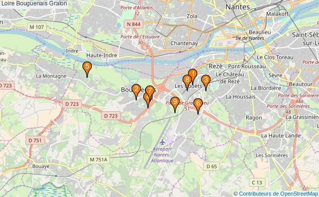 plan Loire Bouguenais Associations Loire Bouguenais : 10 associations