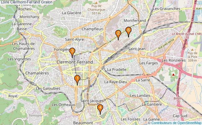 plan Loire Clermont-Ferrand Associations Loire Clermont-Ferrand : 4 associations