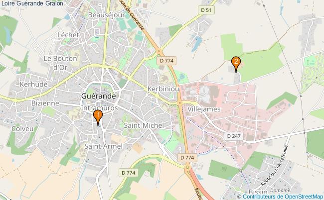 plan Loire Guérande Associations Loire Guérande : 2 associations