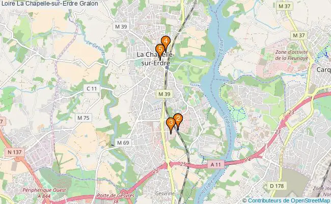 plan Loire La Chapelle-sur-Erdre Associations Loire La Chapelle-sur-Erdre : 6 associations