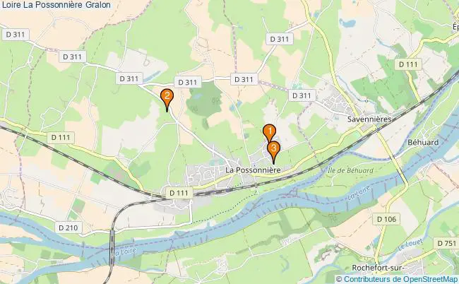 plan Loire La Possonnière Associations Loire La Possonnière : 3 associations