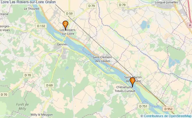 plan Loire Les Rosiers-sur-Loire Associations Loire Les Rosiers-sur-Loire : 5 associations