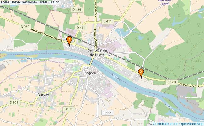 plan Loire Saint-Denis-de-l'Hôtel Associations Loire Saint-Denis-de-l'Hôtel : 3 associations