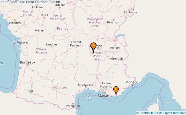 plan Loire Saint-Just-Saint-Rambert Associations Loire Saint-Just-Saint-Rambert : 11 associations