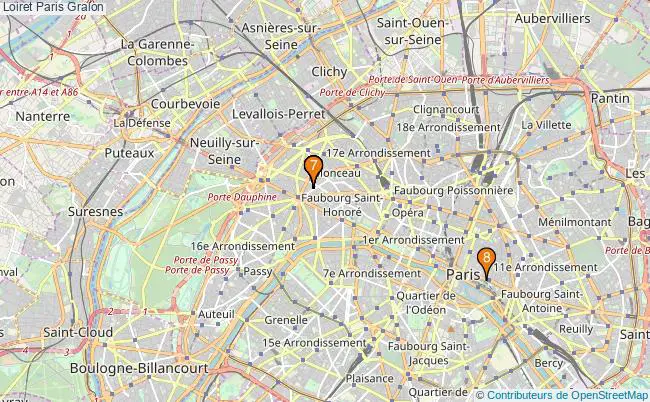 plan Loiret Paris Associations Loiret Paris : 17 associations