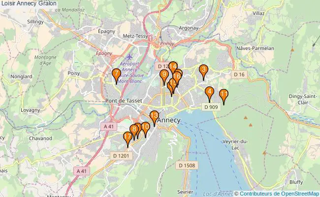 plan Loisir Annecy Associations loisir Annecy : 21 associations