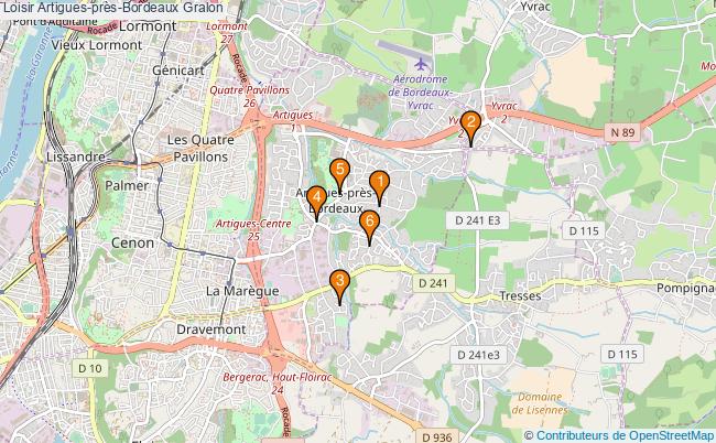 plan Loisir Artigues-près-Bordeaux Associations loisir Artigues-près-Bordeaux : 6 associations