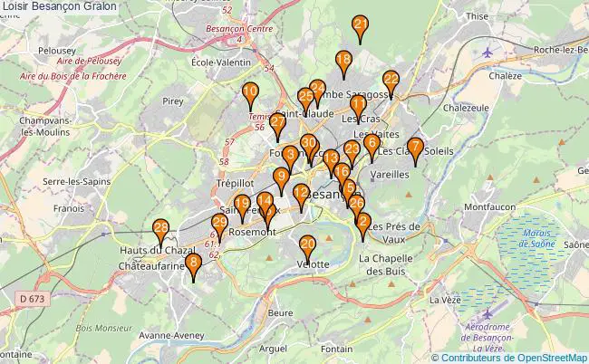 plan Loisir Besançon Associations loisir Besançon : 32 associations