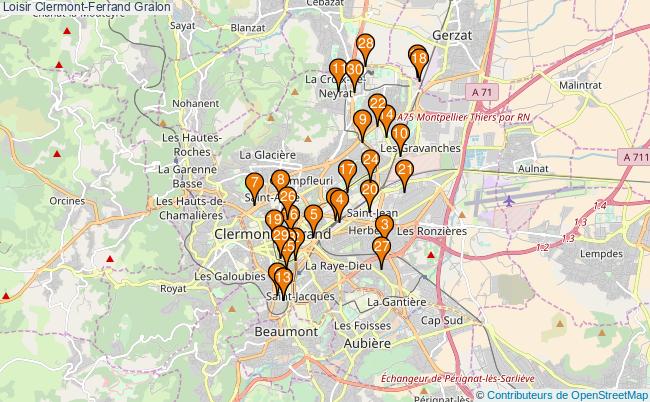 plan Loisir Clermont-Ferrand Associations loisir Clermont-Ferrand : 32 associations
