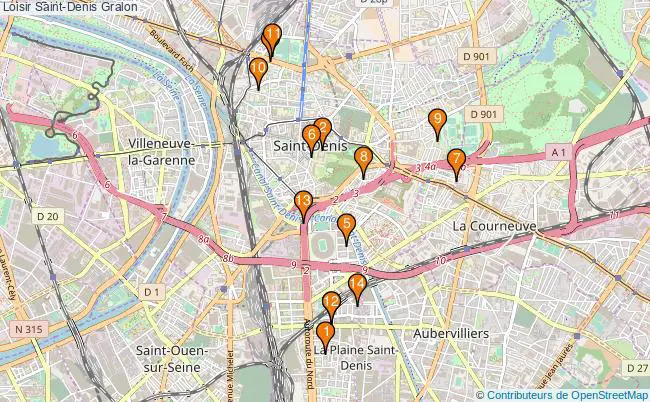 plan Loisir Saint-Denis Associations loisir Saint-Denis : 18 associations