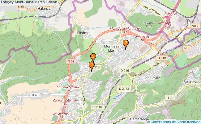 plan Longwy Mont-Saint-Martin Associations Longwy Mont-Saint-Martin : 4 associations