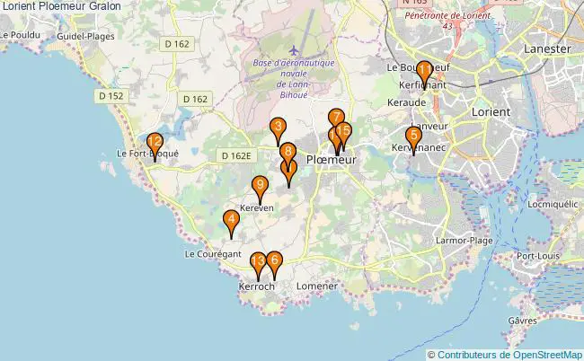 plan Lorient Ploemeur Associations Lorient Ploemeur : 19 associations