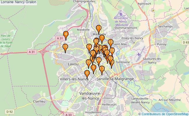 plan Lorraine Nancy Associations Lorraine Nancy : 143 associations