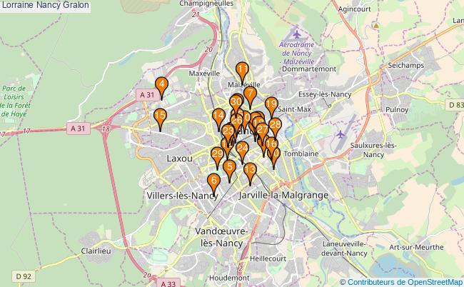 plan Lorraine Nancy Associations Lorraine Nancy : 145 associations