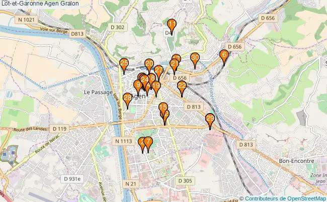 plan Lot-et-Garonne Agen Associations Lot-et-Garonne Agen : 62 associations