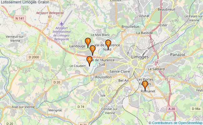 plan Lotissement Limoges Associations lotissement Limoges : 5 associations