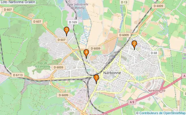 plan Loto Narbonne Associations loto Narbonne : 5 associations
