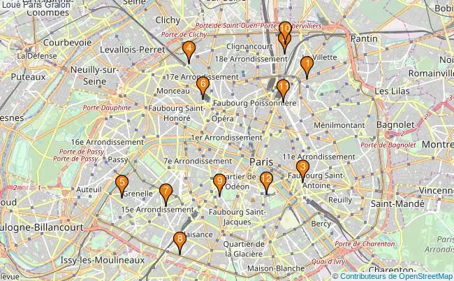 plan Loué Paris Associations Loué Paris : 16 associations