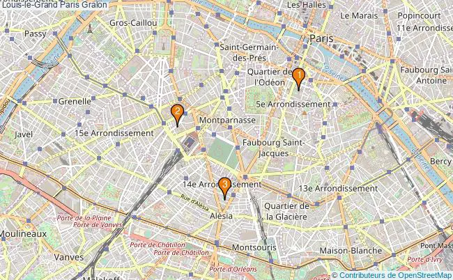 plan Louis-le-Grand Paris Associations Louis-le-Grand Paris : 3 associations
