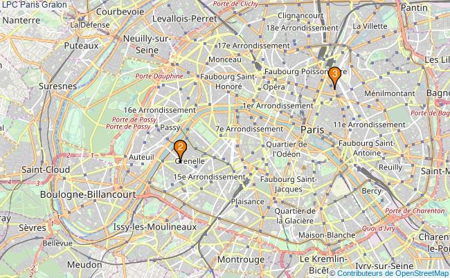 plan LPC Paris Associations LPC Paris : 4 associations