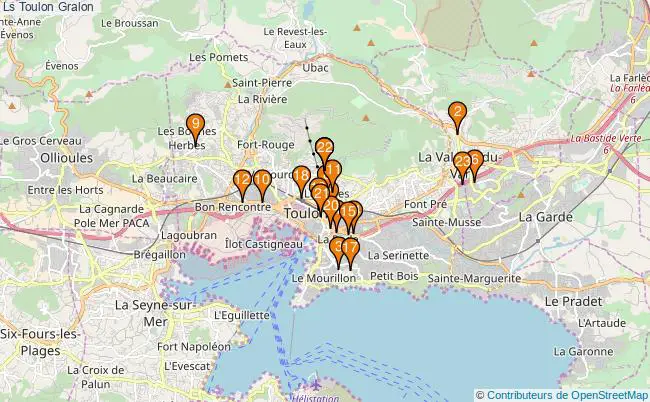 plan Ls Toulon Associations Ls Toulon : 23 associations