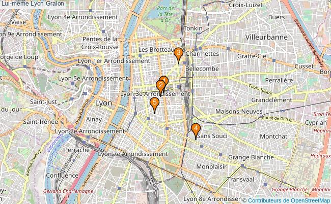 plan Lui-même Lyon Associations Lui-même Lyon : 5 associations