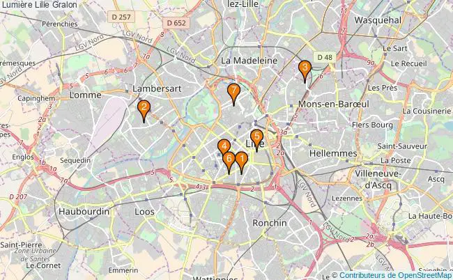 plan Lumière Lille Associations lumière Lille : 13 associations