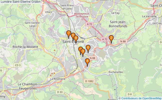 plan Lumière Saint-Etienne Associations lumière Saint-Etienne : 10 associations