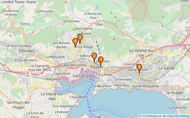 plan Lumière Toulon Associations lumière Toulon : 6 associations