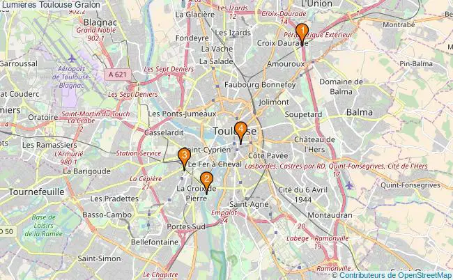 plan Lumières Toulouse Associations Lumières Toulouse : 5 associations