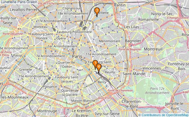 plan Lunetterie Paris Associations lunetterie Paris : 3 associations