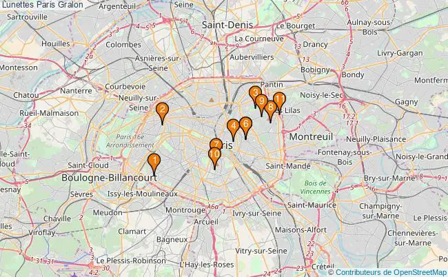 plan Lunettes Paris Associations Lunettes Paris : 15 associations