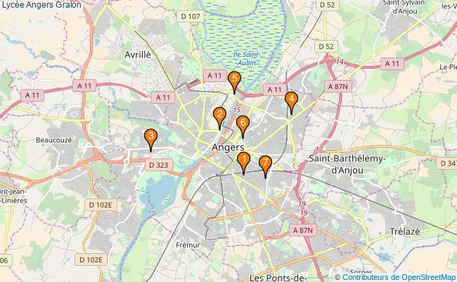 plan Lycée Angers Associations lycée Angers : 9 associations