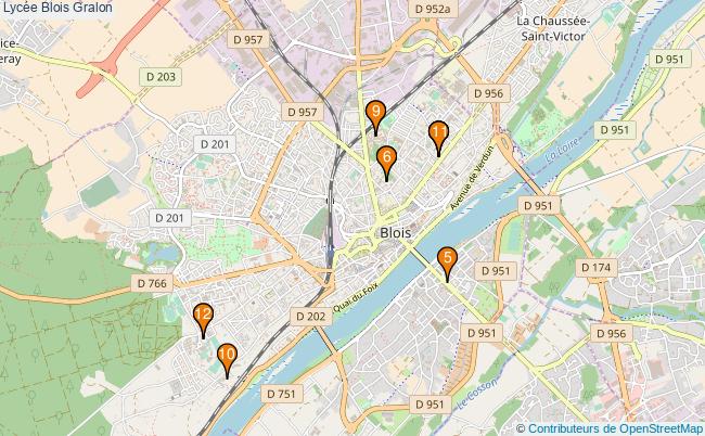 plan Lycée Blois Associations lycée Blois : 13 associations