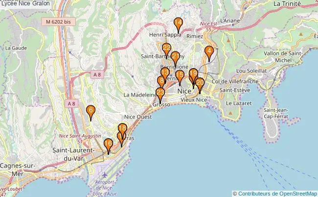 plan Lycée Nice Associations lycée Nice : 26 associations