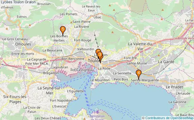 plan Lycées Toulon Associations lycées Toulon : 5 associations