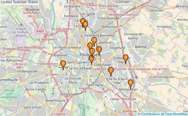 plan Lycées Toulouse Associations lycées Toulouse : 17 associations