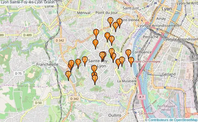 plan Lyon Sainte-Foy-lès-Lyon Associations Lyon Sainte-Foy-lès-Lyon : 27 associations