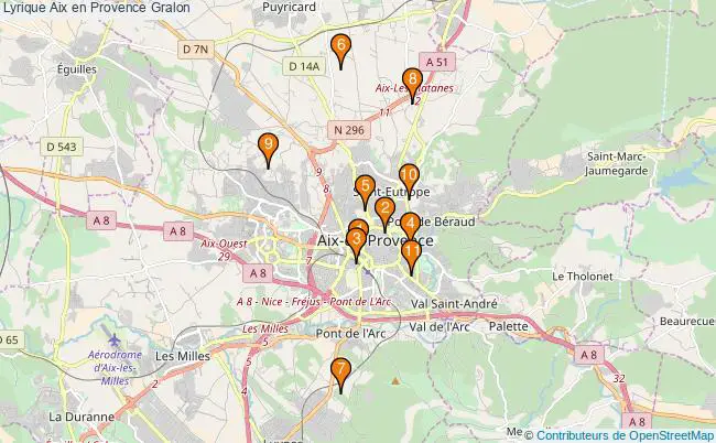 plan Lyrique Aix en Provence Associations lyrique Aix en Provence : 13 associations