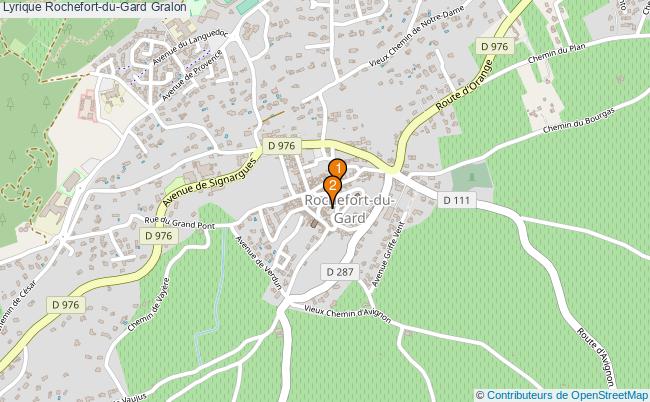 plan Lyrique Rochefort-du-Gard Associations lyrique Rochefort-du-Gard : 2 associations