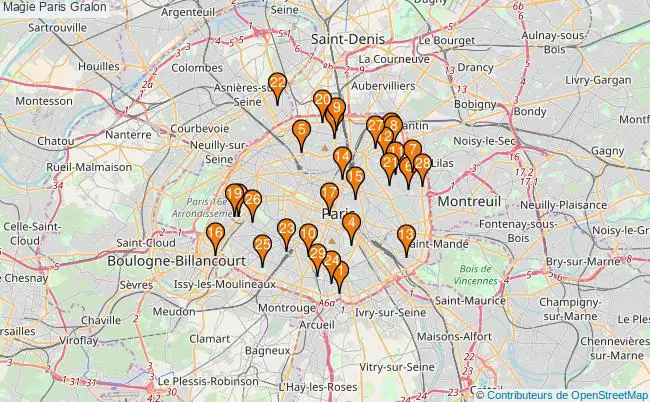 plan Magie Paris Associations magie Paris : 34 associations