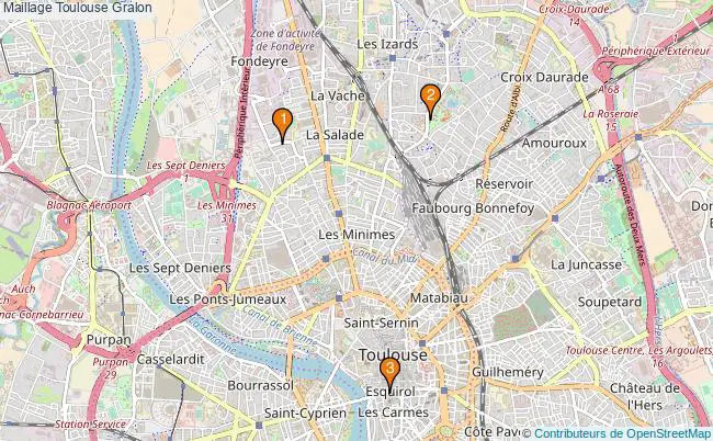 plan Maillage Toulouse Associations maillage Toulouse : 3 associations
