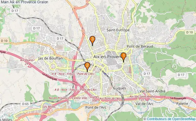 plan Main Aix en Provence Associations Main Aix en Provence : 3 associations
