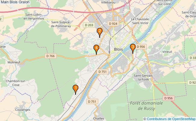 plan Main Blois Associations Main Blois : 4 associations