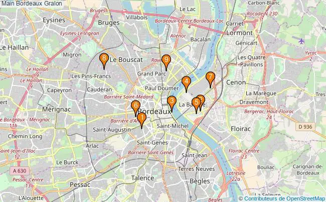 plan Main Bordeaux Associations Main Bordeaux : 12 associations